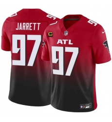 Men's Atlanta Falcons #97 Grady Jarrett Red Black 2024 F.U.S.E With 4-Star C Vapor Untouchable Limited Stitched Football Jersey