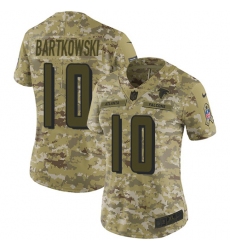 Women's Nike Atlanta Falcons #10 Steve Bartkowski Limited Camo 2018 Salute to Service NFL Jersey