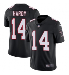 Men's Nike Atlanta Falcons #14 Justin Hardy Black Alternate Vapor Untouchable Limited Player NFL Jersey