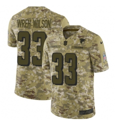 Men's Nike Atlanta Falcons #33 Blidi Wreh-Wilson Limited Camo 2018 Salute to Service NFL Jersey