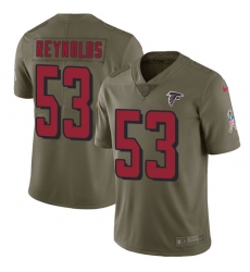 Youth Nike Atlanta Falcons #53 LaRoy Reynolds Limited Olive 2017 Salute to Service NFL Jersey