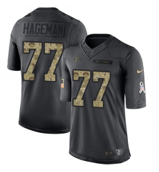 Youth Nike Atlanta Falcons #77 Ra'Shede Hageman Limited Black 2016 Salute to Service NFL Jersey
