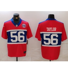 Men's New York Giants #56 Lawrence Taylor Limited Red Alternate FUSE Team Vapor Jersey