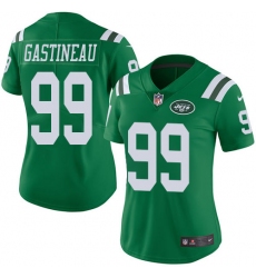 Women's Nike New York Jets #99 Mark Gastineau Limited Green Rush Vapor Untouchable NFL Jersey
