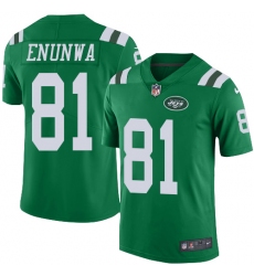 Men's Nike New York Jets #81 Quincy Enunwa Limited Green Rush Vapor Untouchable NFL Jersey