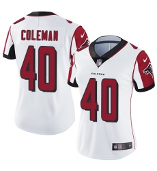 Women's Nike Atlanta Falcons #40 Derrick Coleman White Vapor Untouchable Limited Player NFL Jersey