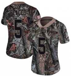 Women's Nike Baltimore Ravens #5 Joe Flacco Limited Camo Salute to Service NFL Jersey