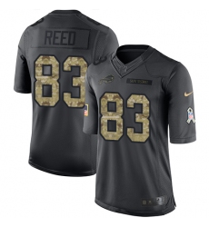 Youth Nike Buffalo Bills #83 Andre Reed Limited Black 2016 Salute to Service NFL Jersey