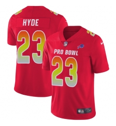 Men's Nike Buffalo Bills #23 Micah Hyde Limited Red 2018 Pro Bowl NFL Jersey