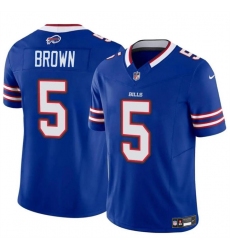 Men's Buffalo Bills #5 Anthony Brown Blue 2024 F.U.S.E. Vapor Untouchable Limited Football Stitched Jersey