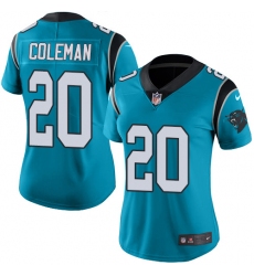 Women's Nike Carolina Panthers #20 Kurt Coleman Blue Alternate Vapor Untouchable Limited Player NFL Jersey