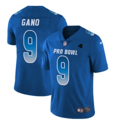 Women's Nike Carolina Panthers #9 Graham Gano Limited Royal Blue 2018 Pro Bowl NFL Jersey