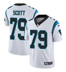 Youth Nike Carolina Panthers #79 Chris Scott White Vapor Untouchable Limited Player NFL Jersey