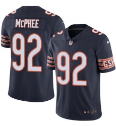 Youth Nike Chicago Bears #92 Pernell McPhee Navy Blue Team Color Vapor Untouchable Limited Player NFL Jersey