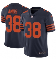 Men's Nike Chicago Bears #38 Adrian Amos Navy Blue Alternate Vapor Untouchable Limited Player NFL Jersey