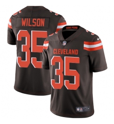 Youth Nike Cleveland Browns #35 Howard Wilson Brown Team Color Vapor Untouchable Limited Player NFL Jersey