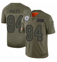 Men's Dallas Cowboys #94 Charles Haley Limited Camo 2019 Salute to Service Football Jersey