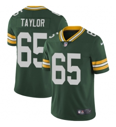 Men's Nike Green Bay Packers #65 Lane Taylor Green Team Color Vapor Untouchable Limited Player NFL Jersey