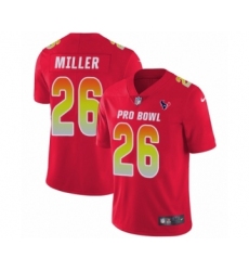 Youth Nike Houston Texans #26 Lamar Miller Limited Red AFC 2019 Pro Bowl NFL Jersey