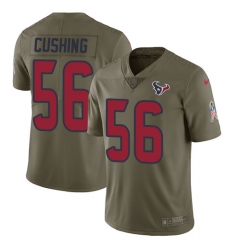 Youth Nike Houston Texans #56 Brian Cushing Limited Olive 2017 Salute to Service NFL Jersey