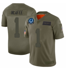 Men's Indianapolis Colts #1 Pat McAfee Limited Camo 2019 Salute to Service Football Jersey