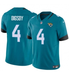 Men's Jacksonville Jaguars #4 Tank Bigsby Teal 2024 Vapor Untouchable Limited Stitched Jersey