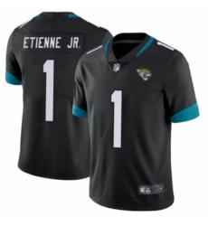 Youth Jacksonville Jaguars #1 Travis Etienne JR Black 2024 F U S E Prowler Throwback Vapor Limited Stitched Football Jersey