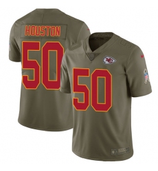 Youth Nike Kansas City Chiefs #50 Justin Houston Limited Olive 2017 Salute to Service NFL Jersey