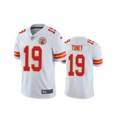 Men's Kansas City Chiefs #19 Kadarius Toney White Vapor Untouchable Limited Stitched Football Jersey