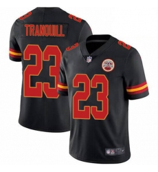 Men's Kansas City Chiefs #23 Drue Tranquill Nike Black Limited Stitched Jersey