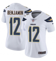 Women's Nike Los Angeles Chargers #12 Travis Benjamin White Vapor Untouchable Limited Player NFL Jersey